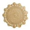 Image de Tapis Déco Rond en Jute "Cordou" 120cm Naturel