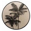 Image de Tapis Rond Imprimé Tropic Nature 120cm Naturel
