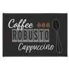 Image de Tapis de Cuisine Imprimé Cappuccino 40x60cm Marron