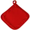 Image de Manique 19 x 19 cm polycoton+silicone cuistot Rouge