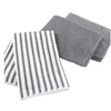 Image de Lot de 3 Torchons Microfibre "Cuistot" 40x40cm Gris