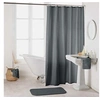 Image de Rideau de douche avec crochets 180 x 200 cm polyester uni essencia Anthracite