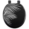 Image de Abattant WC Imprimé "Orbella" 47cm Noir & Argent