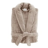 Image de Peignoir Col Châle en Coton "Tendresse" Taupe