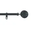 Image de Kit Tringle Déco Extensible "Bullette" 120-210cm Noir