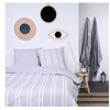 Image de Parure de lit Kargo - 220x240 cm - 2 personnes - Coton imprimé rayé