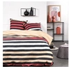 Image de Parure de lit Sunshine - 240x260 cm - 2 personnes - Coton imprimé rayé