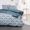 Image de Today Housse de Couette Bleue Coton 57 Fils SUNSHINE 12.28 240x220cm