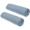 Image de Lot de 2 draps housses Essential - 90 x 190 cm - 1 personne - 100% Coton - Denim