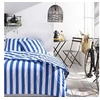 Image de Parure de lit Summer Stripes - 240x220 cm - 2 personnes - Coton imprimé rayé