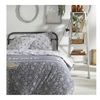 Image de parure de lit - housse de couette 240x260 + 2 taies d oreiller 63x63 - 100% coton 57 fils - capucine