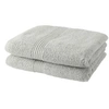 Image de Lot de 2 serviettes de toilette 50x90 cm 100% Coton - Craie