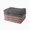 Image de Lot de 5 Draps de Bain 70x130 cm 100% Coton - 3 roses des sables + 2 acier