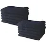 Image de Lot de 10 serviettes de Toilette 50x90 cm 100% Coton - Navy