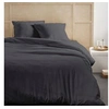 Image de Parure de lit - - 123323 - 2 personnes - 240x220cm - Gaze de coton unie - Fusain