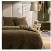 Image de Parure de lit - - Teddy - 2 personnes - 220 x 240 cm - Vert uni