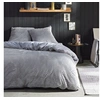 Image de Parure de lit - - Cotelé - 2 personnes - 220 x 240 cm - Gris uni