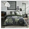 Image de Parure de lit - JAVA - 2 personnes - 240x220 cm - Coton - Imprimé New York - Vert