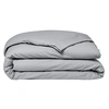 Image de Housse de couette Essential - 240 x 260 cm - 2 personnes - 100% Coton uni - Acier