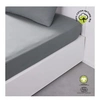 Image de Drap housse - - 180 x 200 cm + 30 cm - Coton - Organic Acier