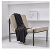 Image de Plaid moelleux "Essential" - Gris Fusain - l 125 x L 150 cm