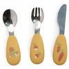 Image de Set Couverts Silicone Trois Petits Lapins