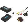 Image de Convertisseur hdmi vers péritel et rca noir