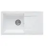 Image de Evier a encastrer EINNA, en SMC BLANC UNI - 17, 1 bac, dim. 78 * 43,5 cm, vidage manuel
