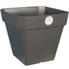 Image de Pot de fleurs Soleilla - Carré - 40 x 40 cm - Gris pailleté