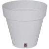 Image de Bac a fleurs rond LOFT - Plastique - Diametre 30 cm - Blanc