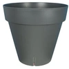 Image de Bac a fleurs rond LOFT - Plastique - Diametre 30 cm - Gris