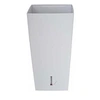 Image de Pot de fleurs carré Eva New en plastique - 28 x 28 x H 52 cm - 31 L - Blanc