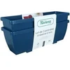 Image de Bac A Fleurs Eva - Lot 2 Jardinieres - Plastique - 57 Cm - Bleu