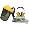 Image de Jardin Pratique Kit De Protection Ozaki - Ecran Grillagé, Lunettes De Sécurité, Casque Et Gants