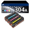 Image de Pack 4 toners compatible HP 304A