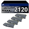 Image de Pack de 4 toners compatible BROTHER TN2120 XL noir