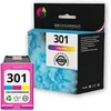 Image de 123CONSOMMABLES - 301 - Cartouches d'encre Compatible pour HP 301 Couleur pour Envy 4500 5530 5534 4507 4500 4508 5534 Deskjet 2547 2050 1510 3055A