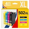 Image de 123CONSOMMABLES - 502XL - Cartouche d'encre Compatible pour Epson 502 XL pour Epson Expression Home XP-5100 XP5100 XP-5105 XP-5150 XP-5155 Workforce
