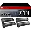 Image de Pack 4 Toners compatible CANON 713 noir