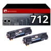 Image de Pack 2 Toners compatible CANON 712 noir
