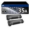 Image de Pack 2 Toners compatible HP 35A noir