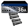 Image de Pack 4 Toners compatible HP 36A noir