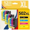 Image de 123CONSOMMABLES - 502XL - Cartouche d'encre pour Epson 502 XL pour Epson Expression Home XP-5100 XP5100 XP-5105 XP-5150 XP-5155 Workforce WF-2860