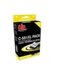 Image de C-551XL PACK - Pack de 5 - XL - noir, jaune, cyan, magenta - compatible - remanufacturé - cartouche d'encre (alternative pour : Canon CLI-551XL,