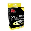 Image de C-570/571XL PACK - Pack de 5 - noir, jaune, cyan, magenta - compatible - remanufacturé - cartouche d'encre (alternative pour : Canon CLI-571XL, Canon