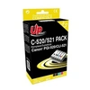 Image de C-520/521 PACK - Pack de 5 - noir, jaune, cyan, magenta - compatible - remanufacturé - cartouche d'encre (alternative pour : Canon CLI-521, Canon