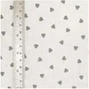 Image de Tissu coton petits coeurs vendu par 50 cm(...) - coeursgris