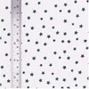 Image de Tissu coton étoilé sur fond blanc vendu au mètre(...) - 21 Bleu canard