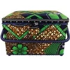 Image de Boîte à couture Vert et Or - 21x28,5x19,5cm - Collection Les merveilles d'Alice(...) - 846 Vert et Or