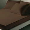 Image de 3S. x Tertio Drap-housse coton - Marron - Chocolat 90 x 200 cm